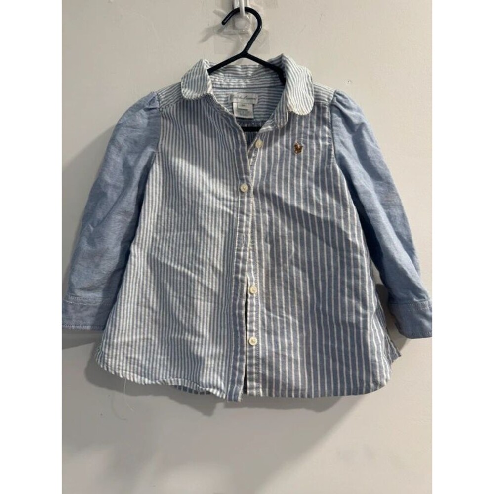Toddler Girls Ralph Lauren Button Down-Size 18M